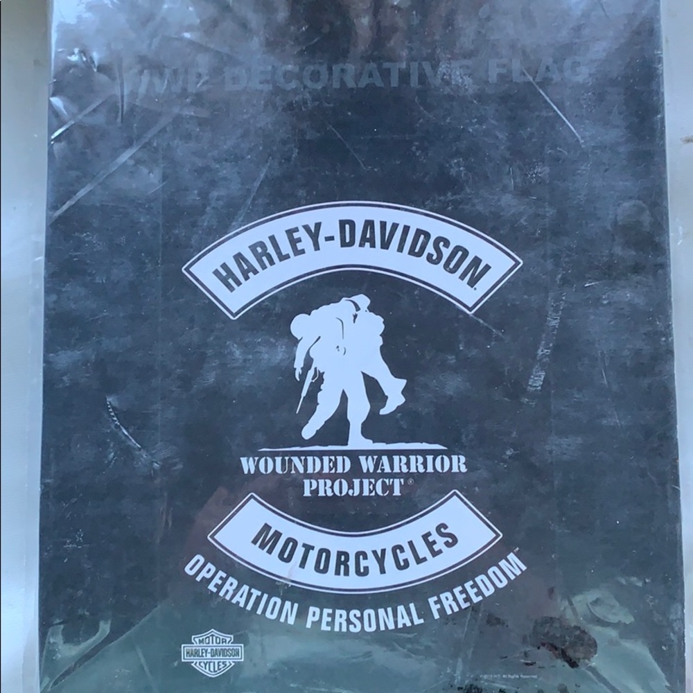 Wonded Warrior project harley davidson flag